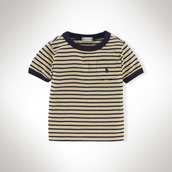Banana Beach Multi Striped Cotton Ringer Tee Baby Boy 2