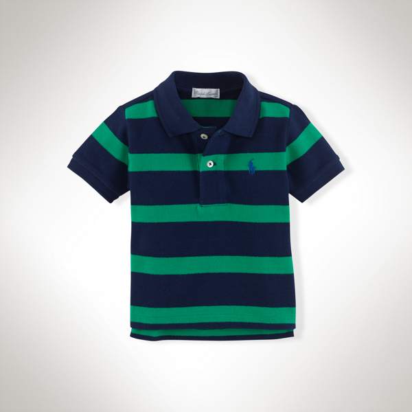 Stem Multi Striped Cotton Polo Shirt Baby Boy 1