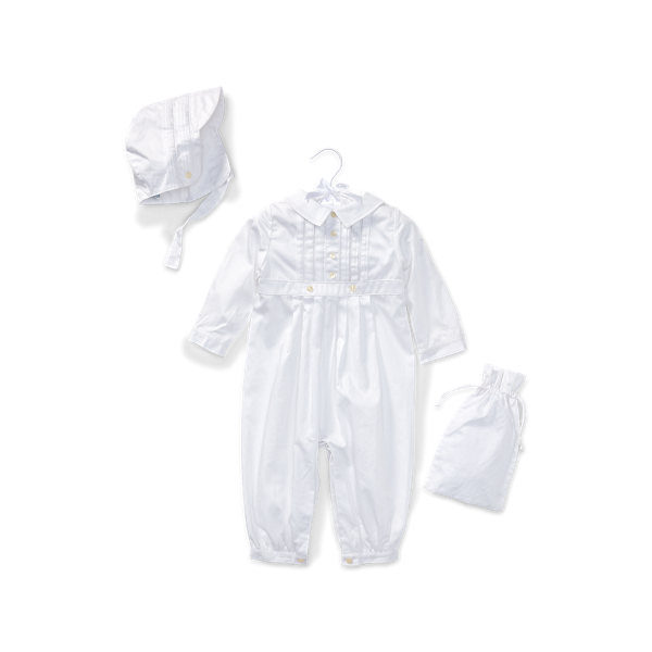 Cotton Sateen Christening 3-Piece Set