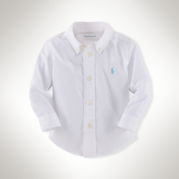 White Cotton Poplin Blake Shirt Baby Boy 1