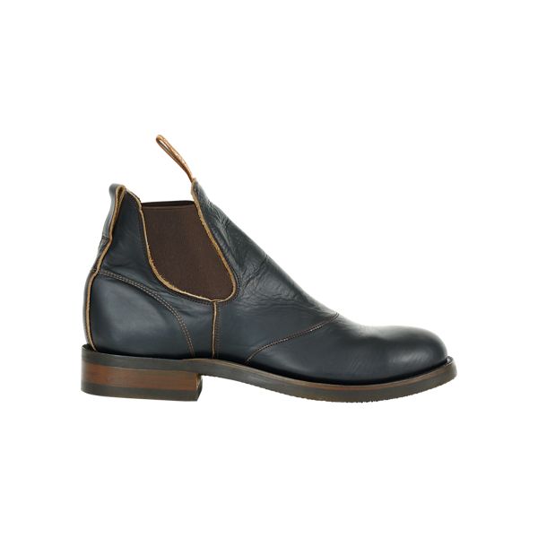 Black Leather Congress Work Boot RRL 2