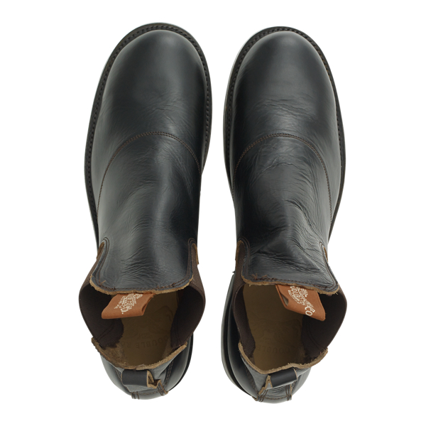 Black Leather Congress Work Boot RRL 3