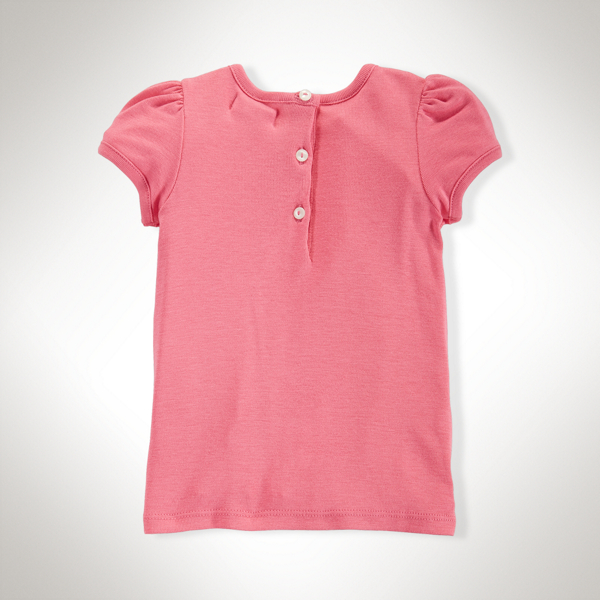 Desert Pink Cotton Short-Sleeved Tee Baby Girl 2