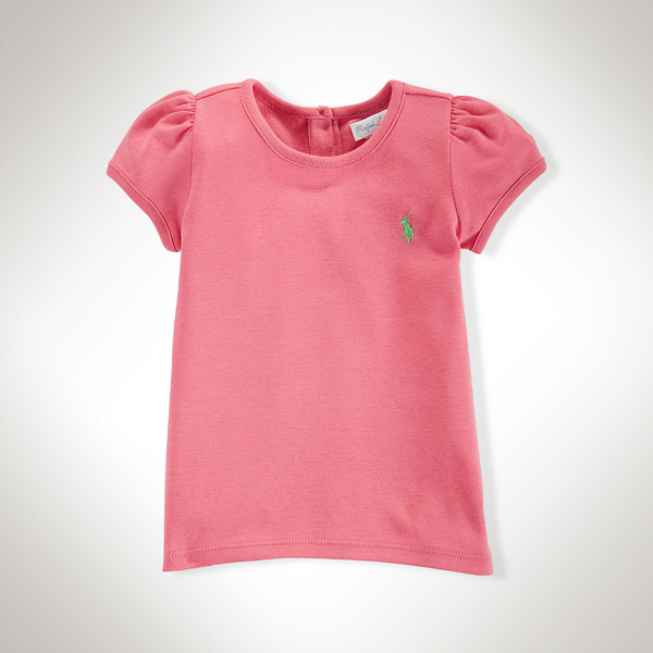Desert Pink Cotton Short-Sleeved Tee Baby Girl 1