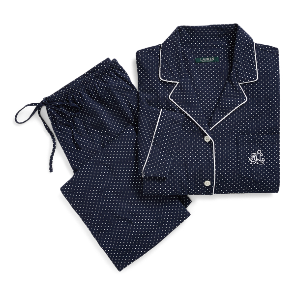 Polka-Dot Capri Pajama Set