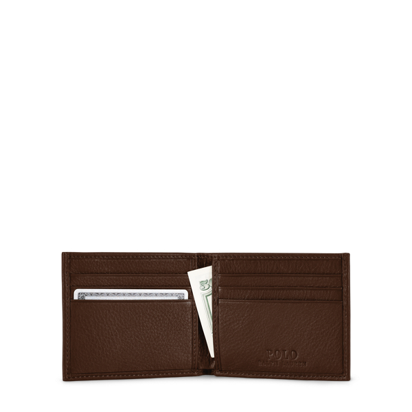 Brown Slim Leather Billfold Polo Ralph Lauren 2