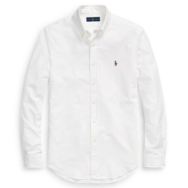 White Classic Fit Cotton Shirt Polo Ralph Lauren 1