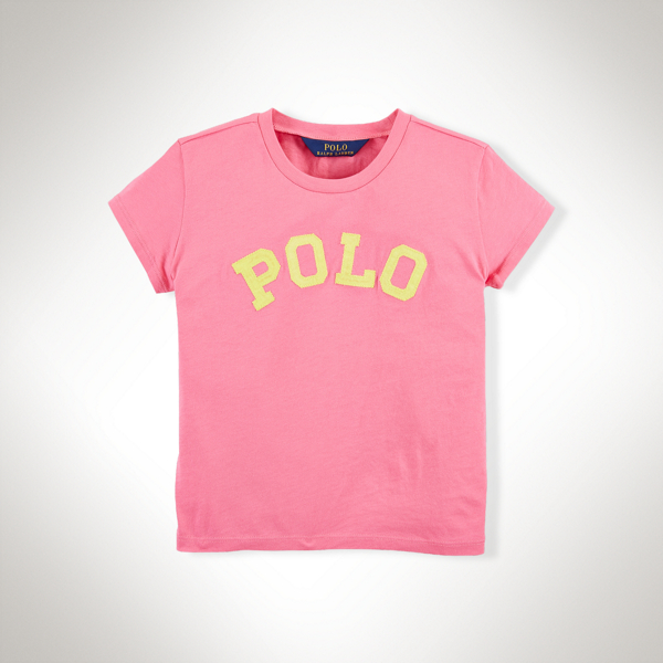 Desert Pink "Polo" Cotton Tee Girls 2-6x 1