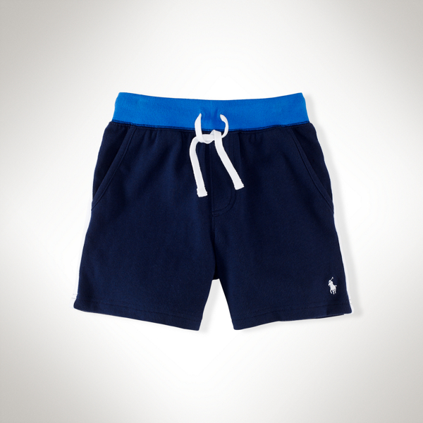 French Navy Cotton Jersey Pull-On Short Boys 2-7 1