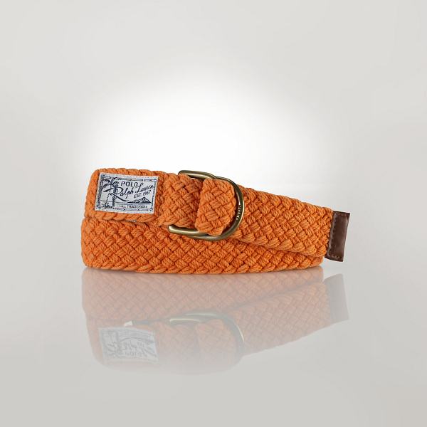 Orange Braided Cotton Belt Polo Ralph Lauren 1