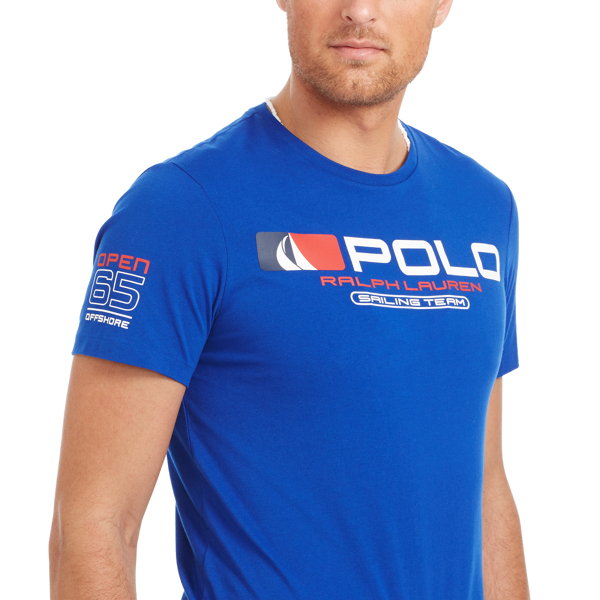 Pure Sapphire "Sailing Team" Cotton T-Shirt Big & Tall 3