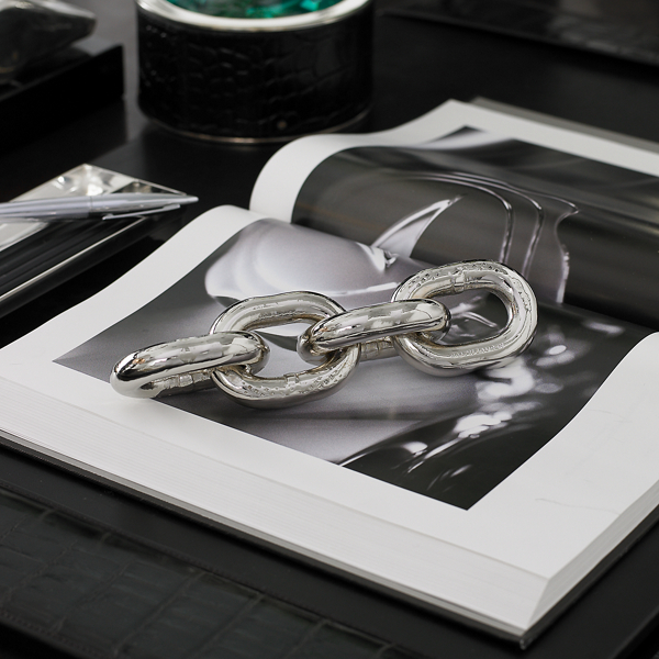 Silver Cale Chain-Link Object Ralph Lauren Home 2