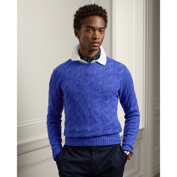 $250 Polo Ralph outlet Lauren blue casheme Sweater