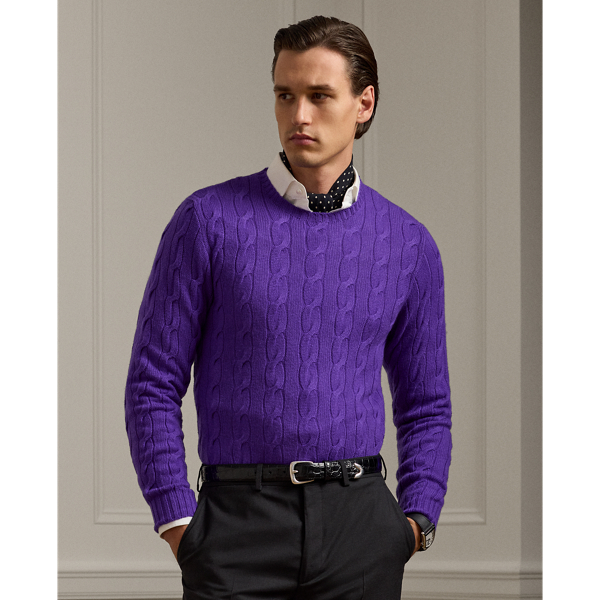 Men s Purple Sweaters Ralph Lauren