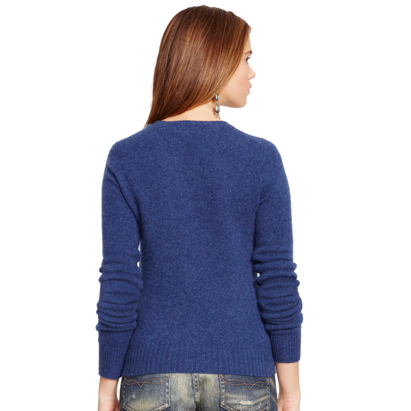 Derby Blue Heather Wool-Cashmere Sweater Polo Ralph Lauren 2