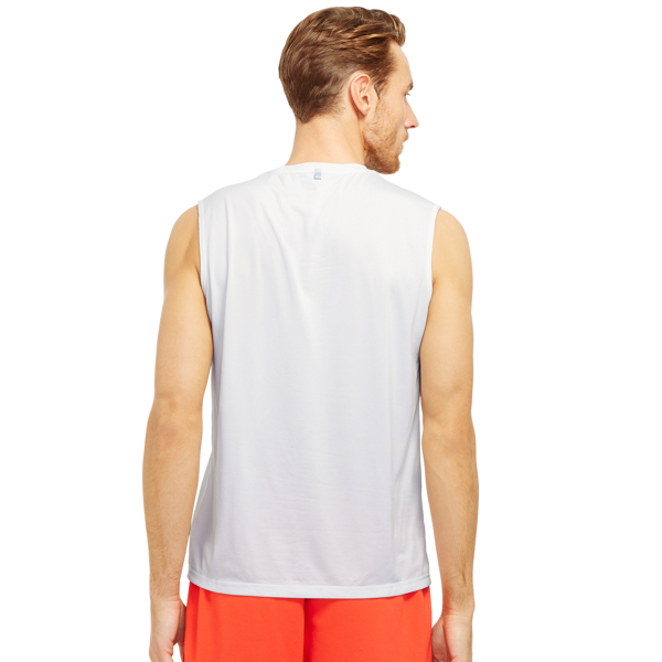 Pure White Performance Jersey Tank Polo Sport 2