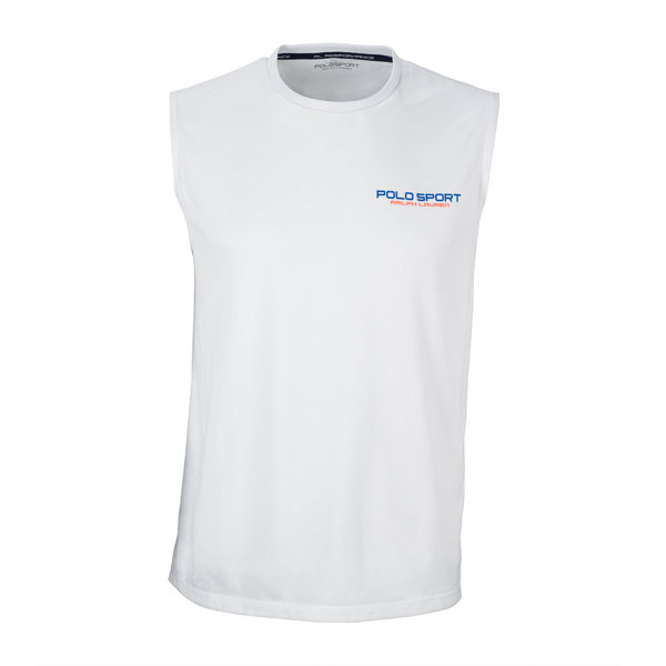 Pure White Performance Jersey Tank Polo Sport 4