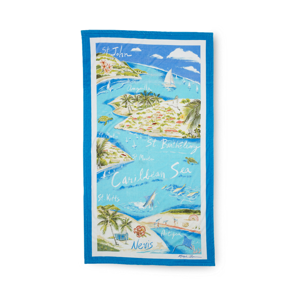 Serviette de plage Caraïbes Ralph Lauren Home en 1