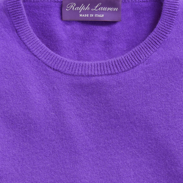 Purple Label カシミヤ クルーネック セーター クラシック バイオレット 6