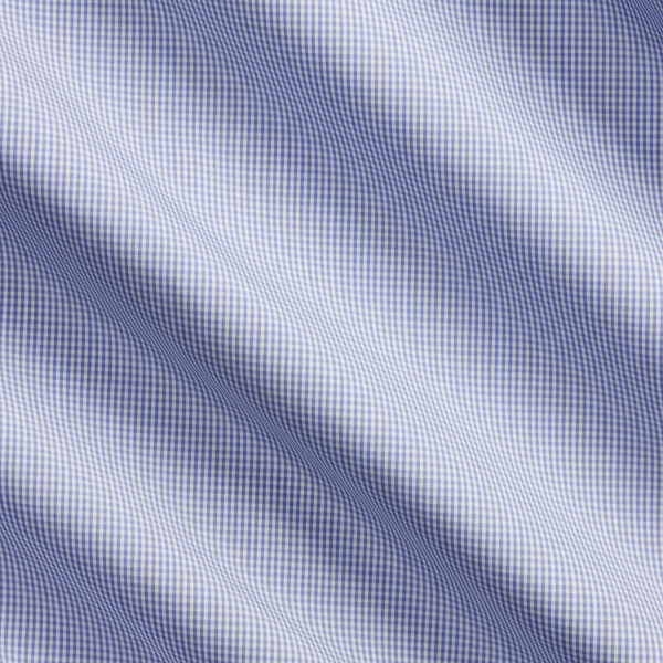 Twillhemd mit Mini-Ginganmuster Purple Label in Himmelblau und Wei&szlig; 8