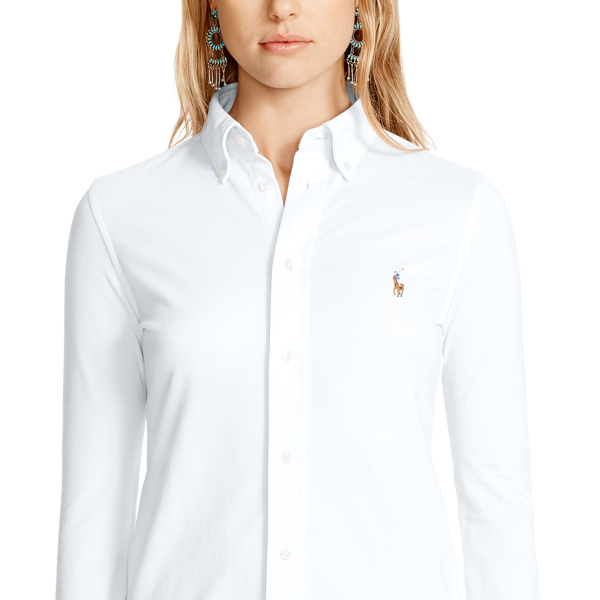Knit Cotton Oxford Shirt Polo Ralph Lauren 5