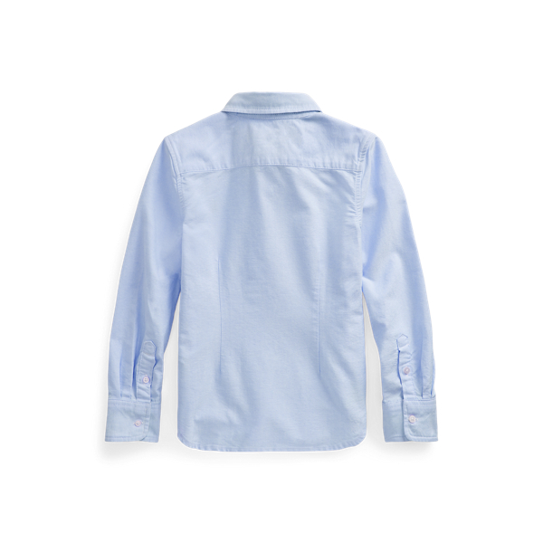 Blue Multi Cotton Oxford Shirt Girls 2-6x 2