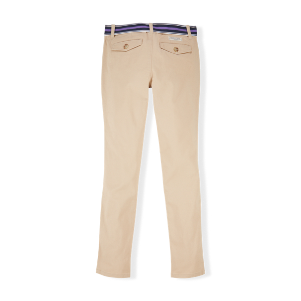 Royal Khaki Stretch Cotton Chino Pant Girls 7-16 2