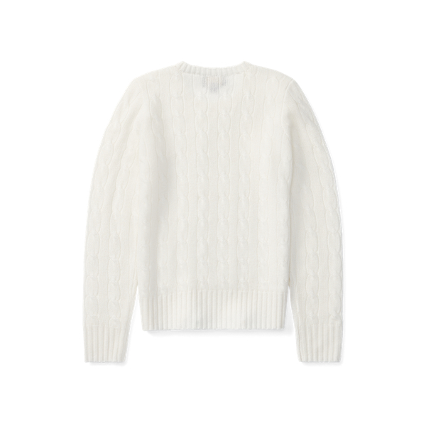 Kaschmirpullover mit Zopfmuster