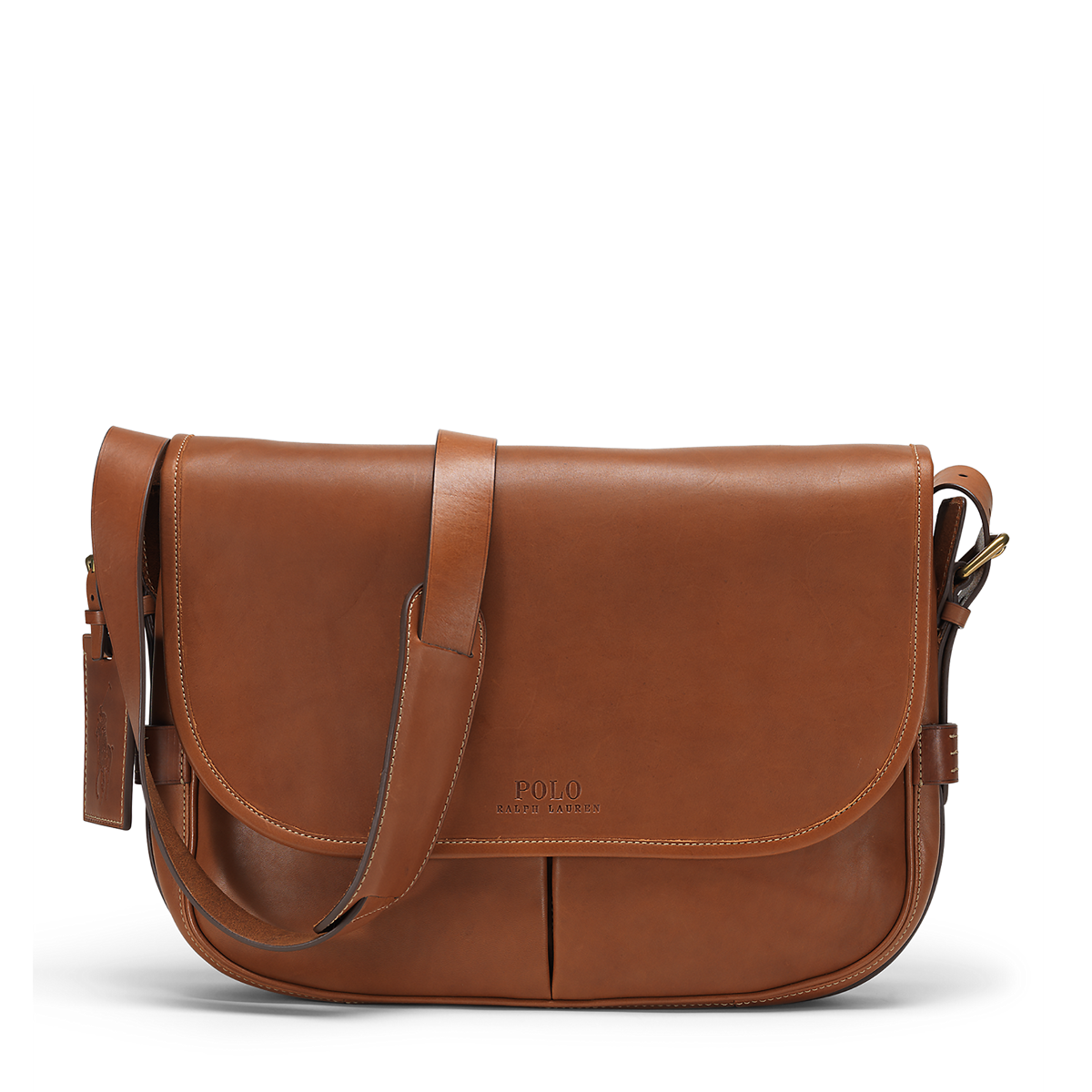 Smooth Leather Messenger Bag