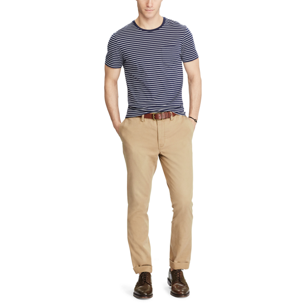 Granary Tan Slim Fit Cotton Chino Polo Ralph Lauren 2