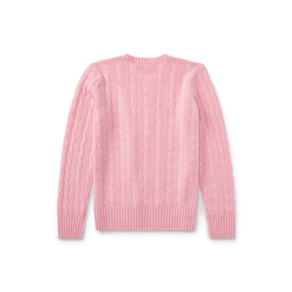 Kaschmirpullover mit Zopfmuster Boys 6-14 Years in Carmel-Rosa 2