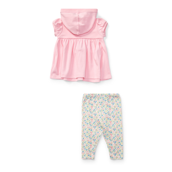 Pink Interlock Set Baby Girl 2