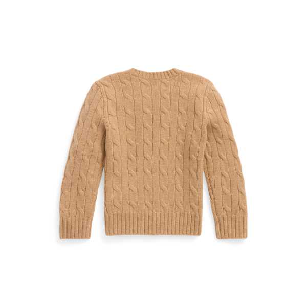 Cable-Knit Cashmere Sweater BOYS 1&frac12;-6/GIRLS 1&frac12;-6 in Neues Kamel meliert 2