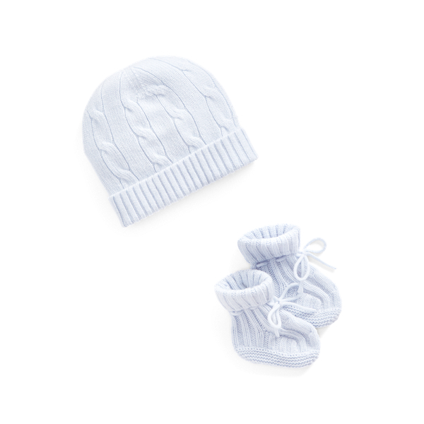 Cashmere Beanie & Bootie Set