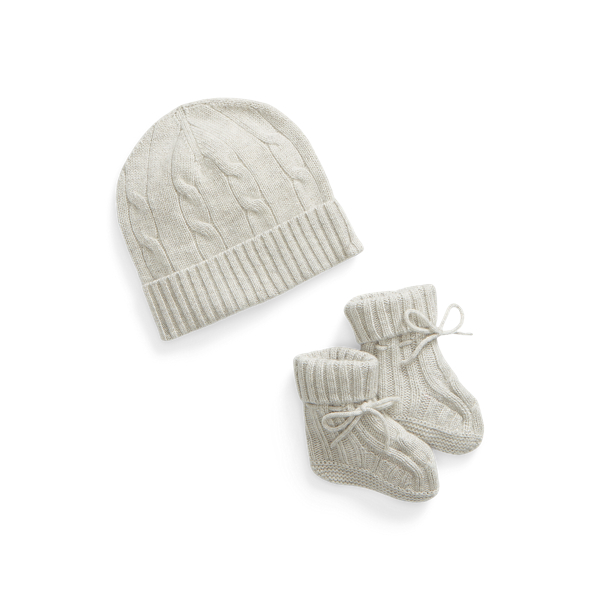 Cashmere Beanie & Bootie Set