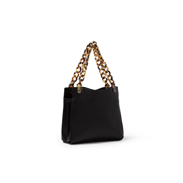 Black Calfskin Chain Bag Ralph Lauren Collection 3