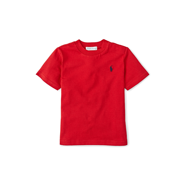 Red Cotton Jersey Crewneck T-Shirt Baby Boy 1