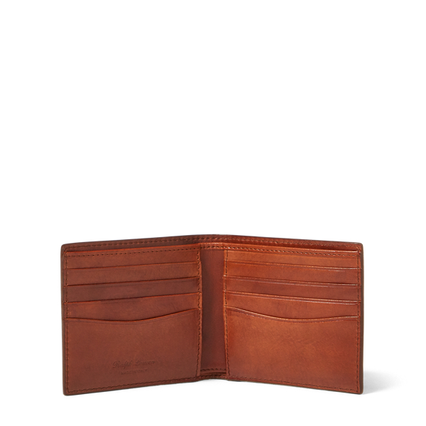 Vintage Brown Hand-Burnished Vachetta Wallet Purple Label 4