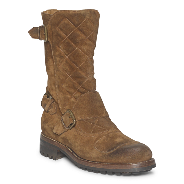 Snuff Grover Washed-Suede Boot Purple Label 1