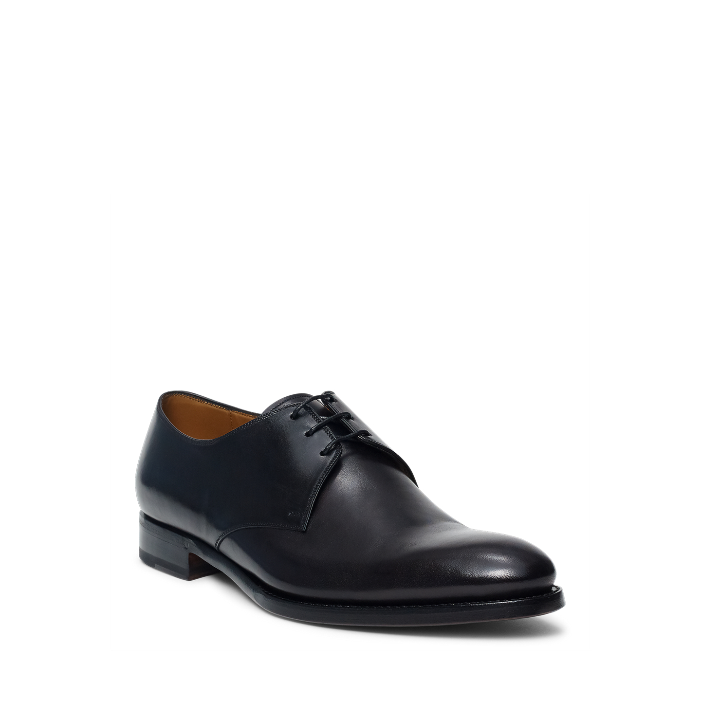 Мужские туфли Ralph Lauren Dalvin Calfskin Oxford, цвет: Чёрный — фото 1