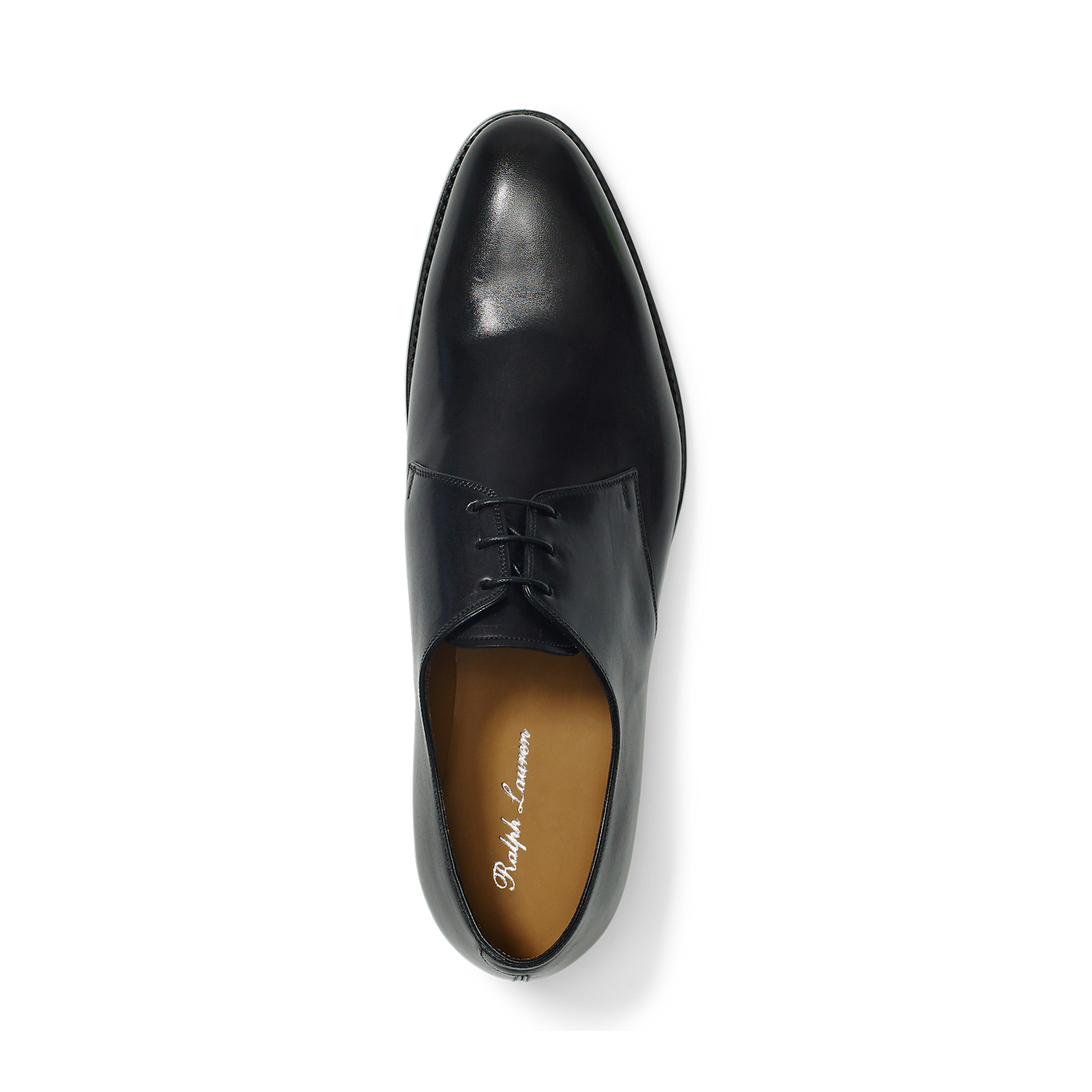 Мужские туфли Ralph Lauren Dalvin Calfskin Oxford, цвет: Чёрный — фото 2