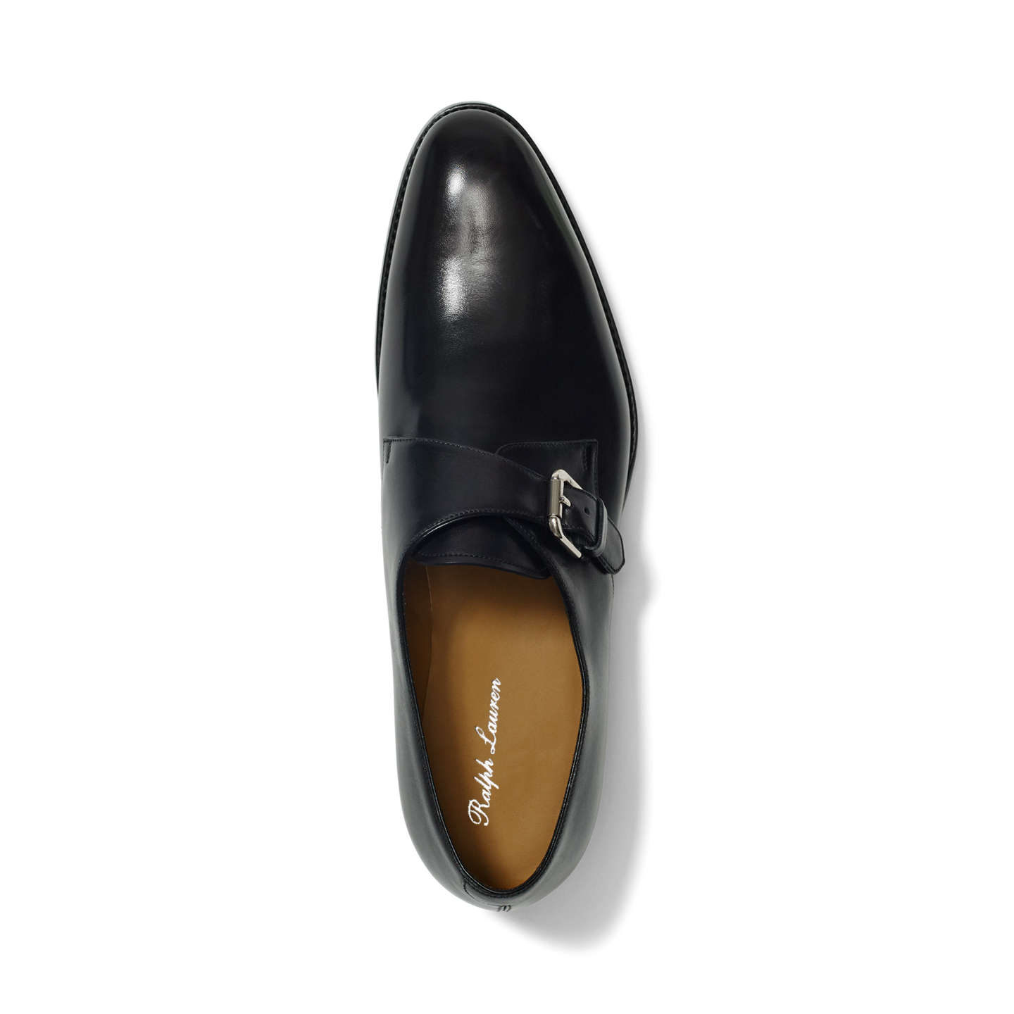 Мужские туфли Ralph Lauren Darnell Calf Monk-Strap, цвет: Чёрный — фото 2