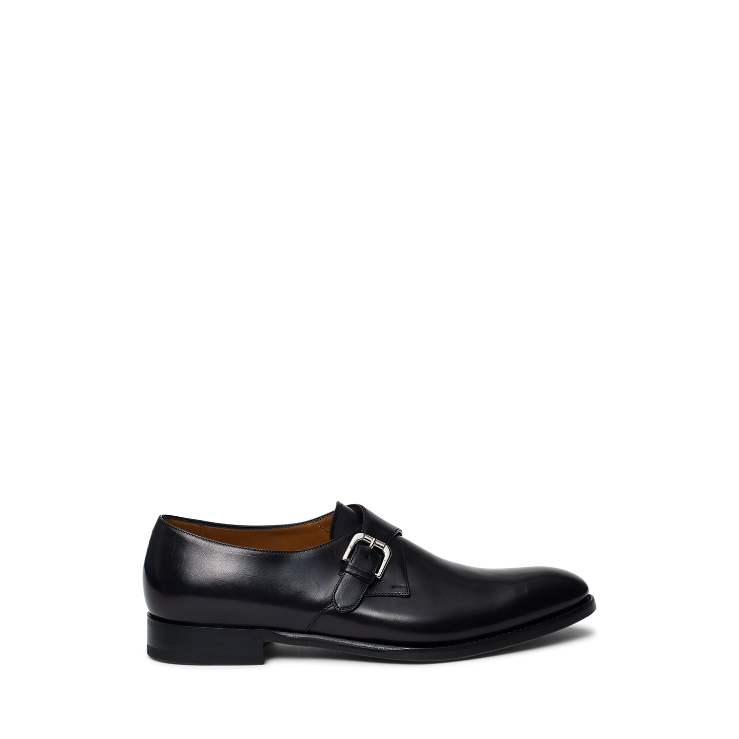 Мужские туфли Ralph Lauren Darnell Calf Monk-Strap, цвет: Чёрный — фото 4