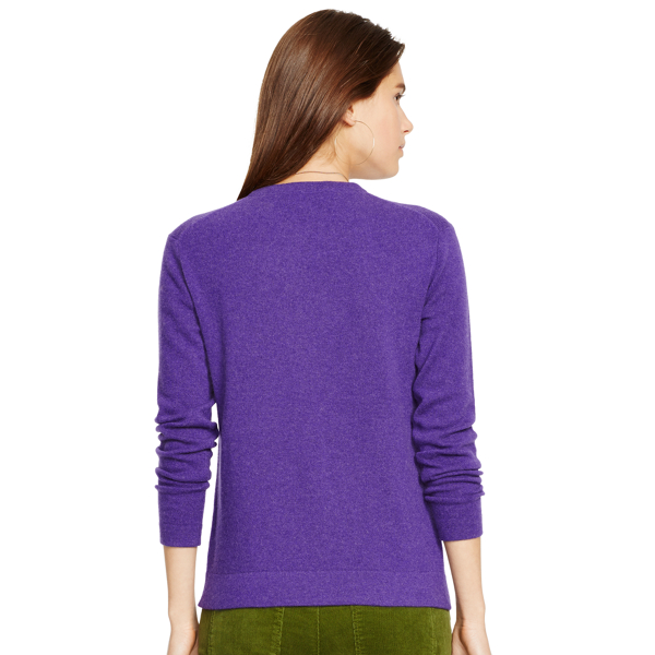 Violet Heather Cashmere Crewneck Sweater Polo Ralph Lauren 2