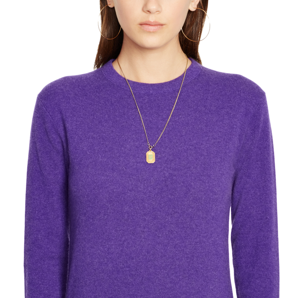 Violet Heather Cashmere Crewneck Sweater Polo Ralph Lauren 3