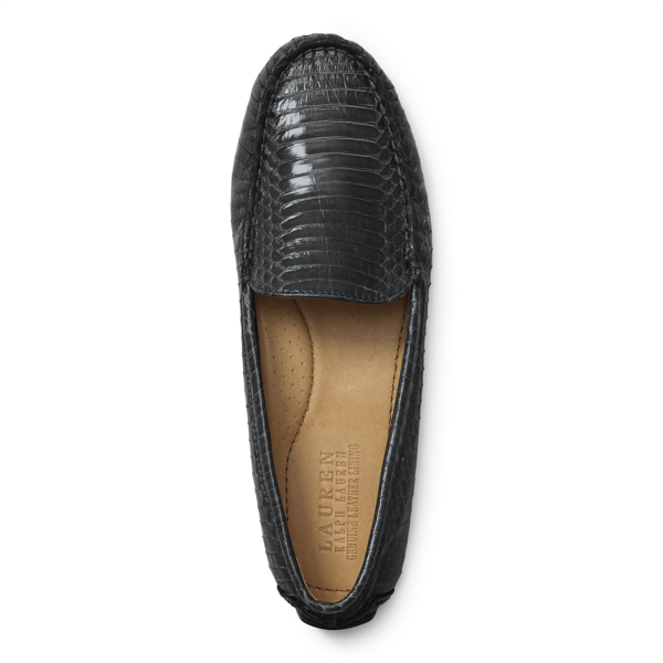 Black Carys Snakeskin Loafer Lauren 2