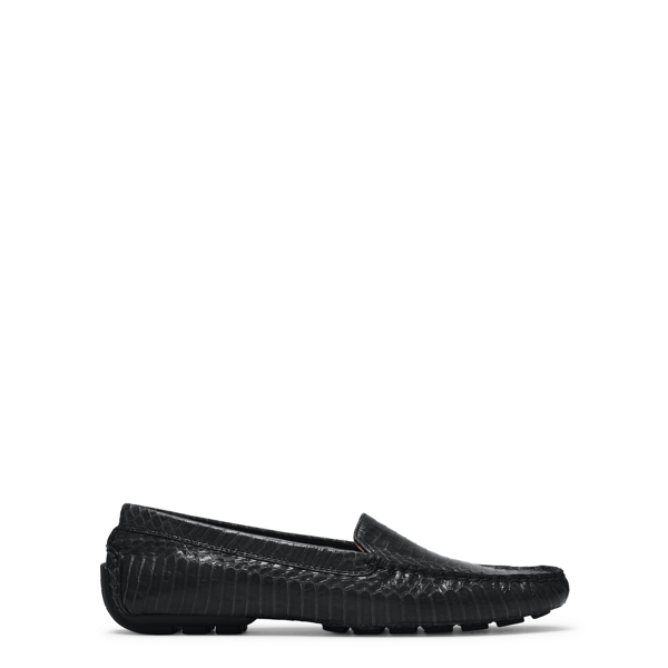 Black Carys Snakeskin Loafer Lauren 3