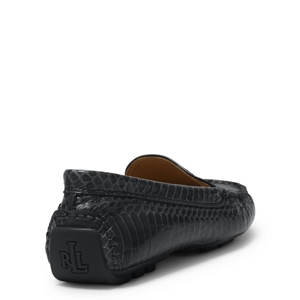 Black Carys Snakeskin Loafer Lauren 5