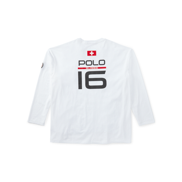 White Graphic Long-Sleeve T-Shirt Big & Tall 2