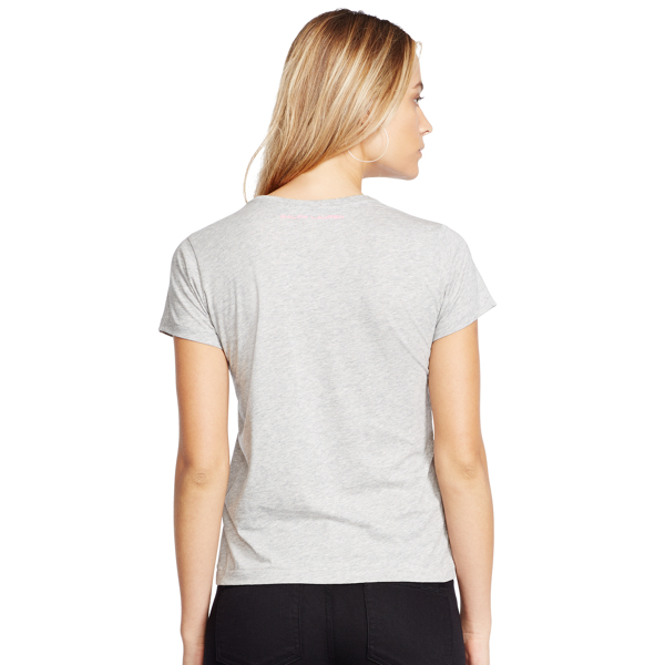 Heather Grey Pink Pony Cotton Graphic Tee Pink Pony 2